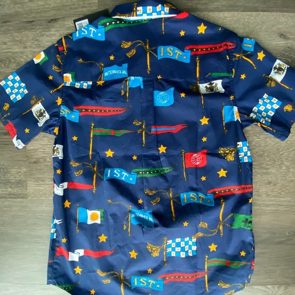 Stussy Flags Button-down Sz.S - Picture 4 of 5